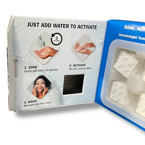 Olay Face Cleansing Melts Hyaluronic 32 Dissolving Pads Daily Travel Gym Lot x6 - Picture 4 of 10